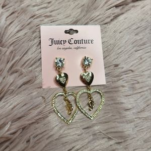 Juicy Couture Heart Dangle Earrings